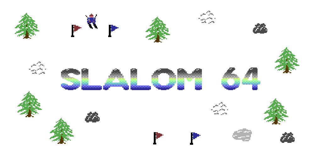 Slalom 64 — C64-style slalom racing game
